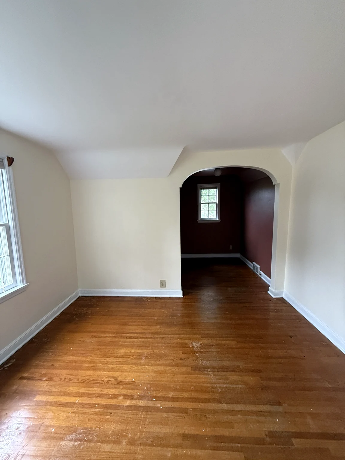 Freshly painted bright room